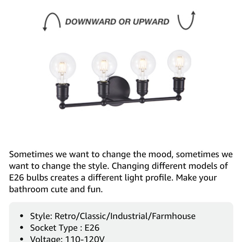 4-Light Vanity Light Fixture - Picture 13 of 16
